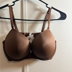 PINK Victoria’s Secret Wear Everywhere Super Push-Up Bra – 36C – Espresso Brown